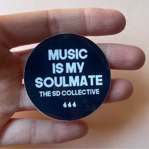 2" Waterproof Music Is My Soulmate 444  Surf Skate Adventure  Sticker Decal